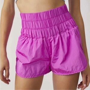 FREE PEOPLE FP Movement The Way Home Shorts Women's M Pink/Purple Lined Running
